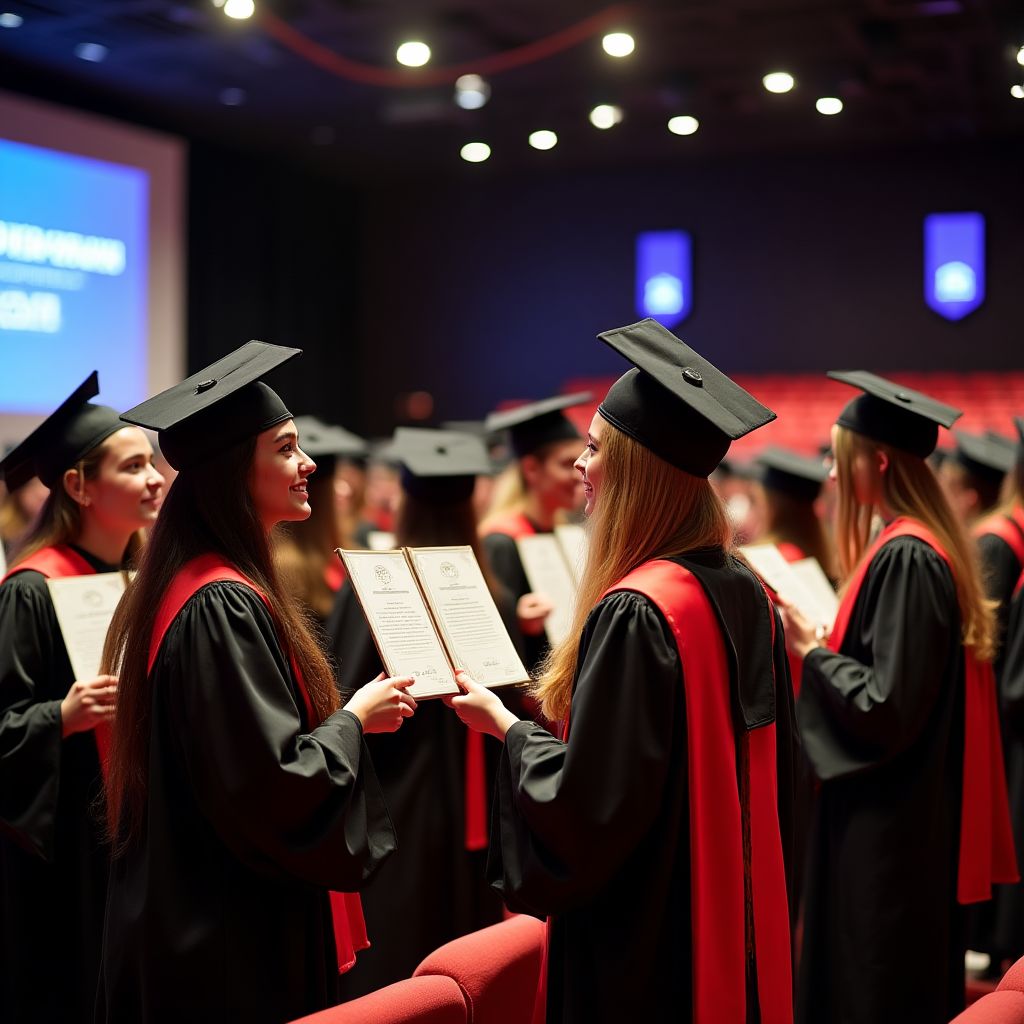 Ceremonia de certificación de estudiantes